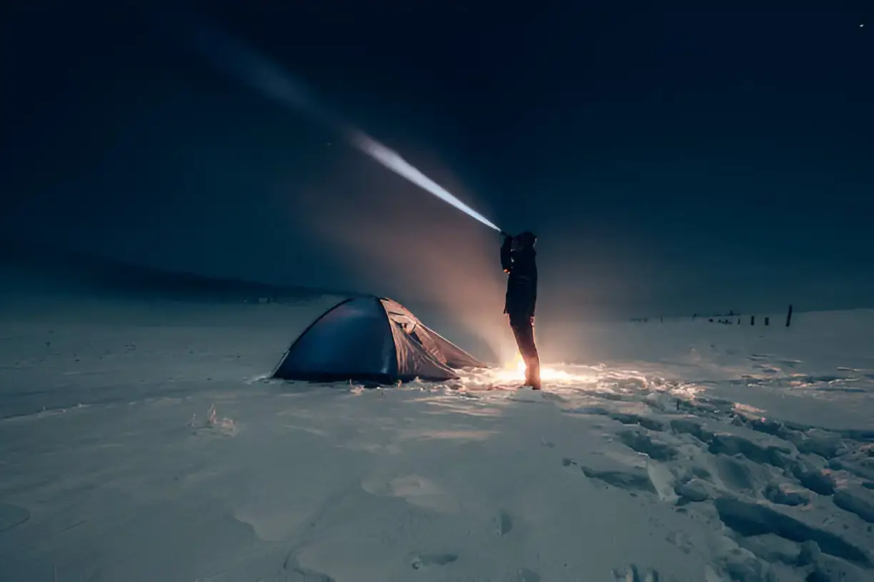 night camoing in pahalgam kashmir
